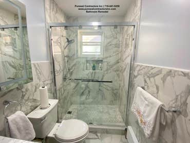 LOUBET STREET BATHROOM RENO This Bathroom Needed a Complete Overhaul from Changing a Tub to a Shower to New Tiling Plumbing and Electrical. Purewal Con