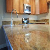 Kitchen Remodel (Water Damage Insurance Claim) This home was damaged during a plumbing failure. The removal of all drywall on the ground floor of resid