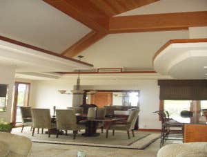 Vaulted ceiling details