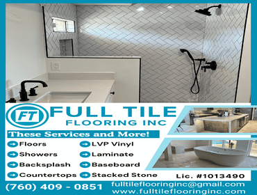Photos by Full Tile Flooring Inc #1 At Full Tile Flooring Inc., we transform your spaces with quality, design, and precision. We specialize in remodeli