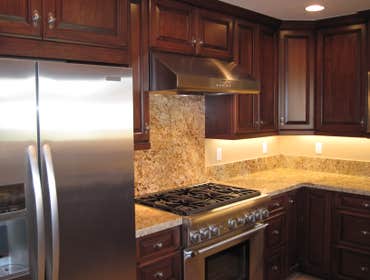 Cherry Cabinets and Granite