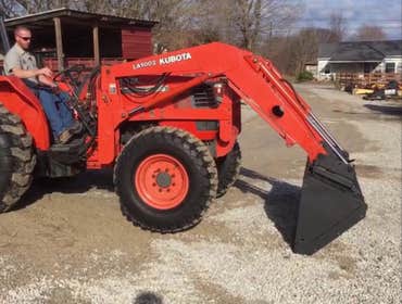 Loader Work/Spreading Rock on Driveway