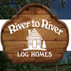 River to River Log Homes logo