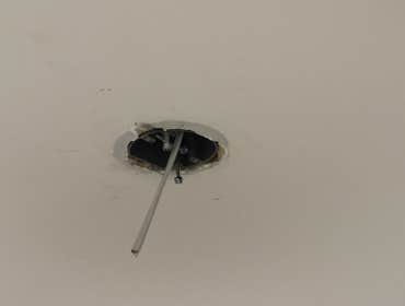 Rewiring ceiling light