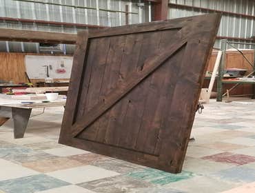 Our Work We take pride in our pieces, whether they are a barn door made of knotty alder wood, or a custom closet that will increase the value of your h