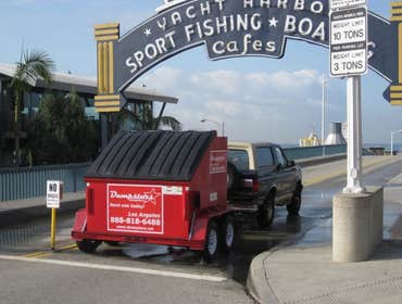 Dumpstars dumpster at Santa Monica pier