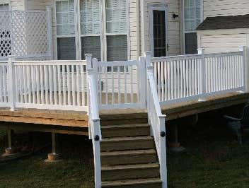 Vinyl gate on Pressure treated