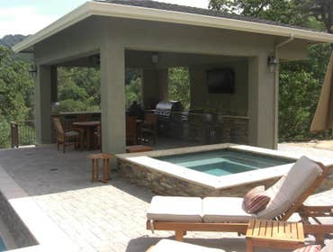 New Project 1 Pleasanton, Ca. Cabana & Pool House. Pool by Riviera Pools Danville, Ca.