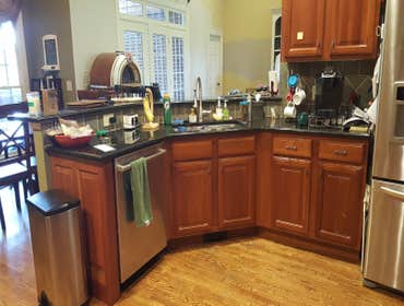 Large remodel project at a home in the Concord Hunt subdivision