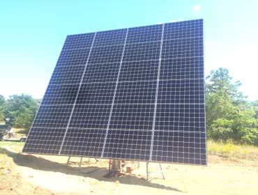 Photos by Plymouth Solar Energy #1 Ground Mounted hillside array