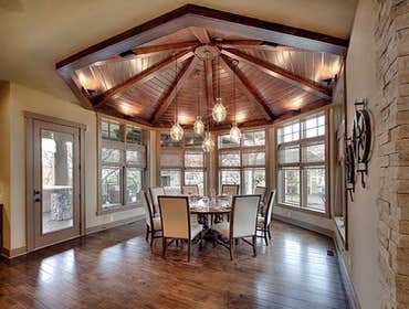 Vaulted Wooden Dining