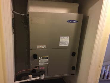 Air Handler install in closet