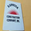 Sunrise Construction Company logo