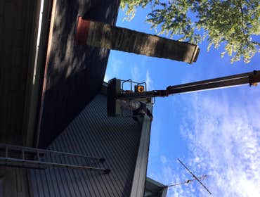 Exterior Facia Boards Exterior Painting . Here We Scrape & Wood Fill Some Spots, Prime With Wood Primer & Apply Resilience Exterior Paint.