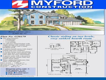 Myford Construction Floor Plans These are just a few of the new home floor plans we have available.