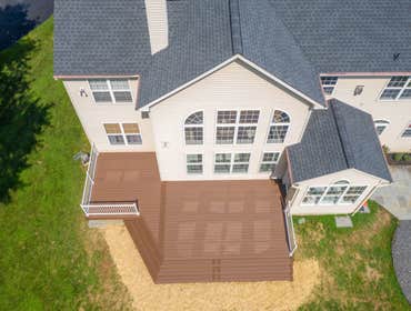 Photos by Iron Ridge Contracting LLC #6 New deck construction (approximately 396 sq ft) with design consultation and full project execution. Scope incl