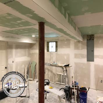 Basement South Wall