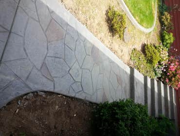 random stone stamped overlay