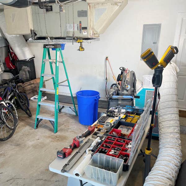 Spot Cooling : Lighting : Installation Setup