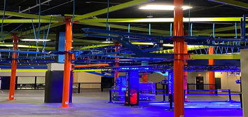 GlowZone Entertainment 50k SF indoor Tenant Improvement family entertainment center