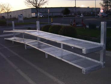 Hose rack Stainless steel hose rack made for the local fire department