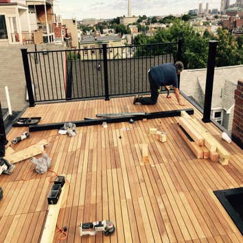 Photos by BOA Heavy Construction #1 500 sf IPE rooftop Deck. 42 days