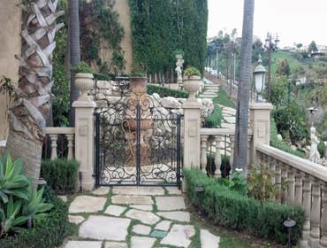 Custom Pilasters at Gate