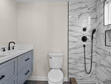 Sunnyvale Modern Full Remodel/Addition with attached ADU. Includes custom cabinets, Quartz counters, modern fireplace and much more!