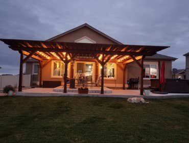New Pergola over patio