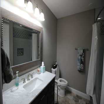 Before & After Bathroom and Kitchen Remodeling Kitchen- We opened up the entrance way, upgraded appliances, installed new lights, new titles and back 