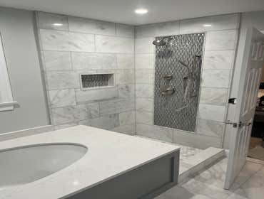 Photos by Jeffrey Dias #2 Full bathroom remodel