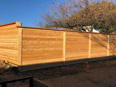 Horizontal Plank - Cedar Fence