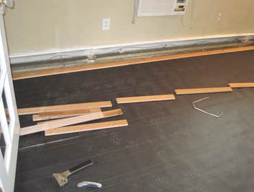 Wood Flooring Start to finish professional installation of new oak floorin