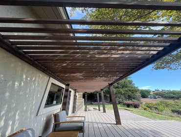 back yard decking