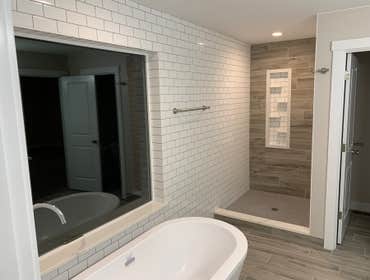 Tile Projects by Nobleman Construction Tile installation, repair, replacement. Complete bathrooms and kitchen remodels.