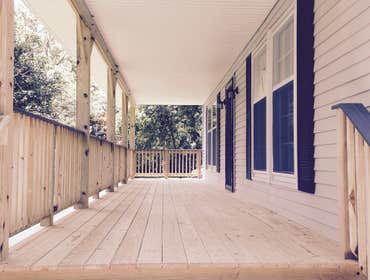 Covered Front Porch Installation of a covered front porch in Harpers Ferry, WV.