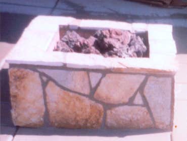 Courtside Stone Firepit Square