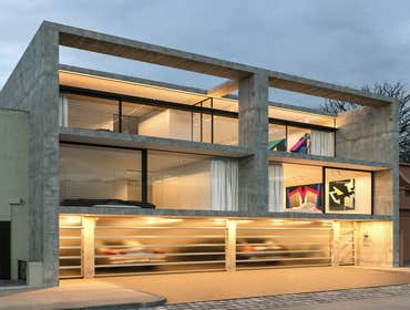 Photos by Weinreich Lilian H. #2 A Townhouse Complex for an Artist - it includes an art gallery/studio/living unit for the artist and a separate "grann