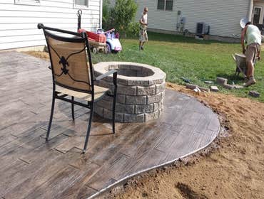 Gray Concrete Construction Project