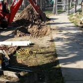 repaired waste line