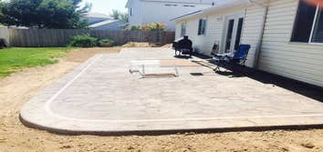 Stamped patios