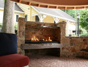 Fire Pit in Pavilion