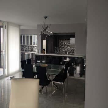 Modern cabinets in Condo on Be