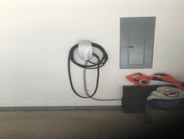 Photos by Ewing Electric Co #3 Basic Tesla Wall Connector Installation by certified Tesla electricians- Ewing Electric Co