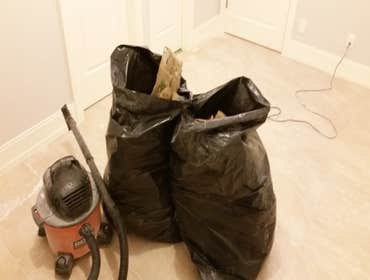Cleaning up!