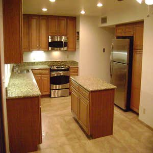 Photos by Frei Remodeling and Construction, LLC #2 Complete kitchen renovation. Demo existing walls. Installed new tile flooring, cabinet and...