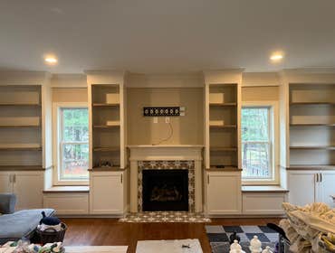 Photos by Jeffrey Dias #1 Builtins around fireplace