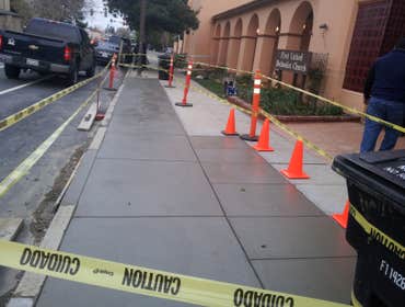 RWC Church sidewalk