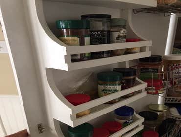 Built in spice racks