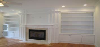 Built-in and Fireplace Mantle